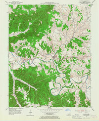 Raywick 1953 topographic map thumbnail