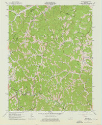 Redbush 1962 topographic map preview