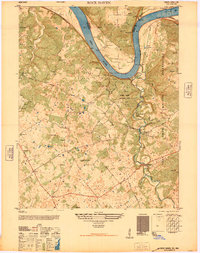 Rock Haven 1946 topographic map thumbnail