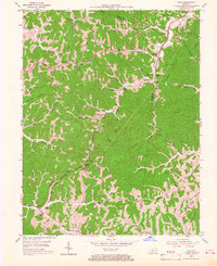 Rush 1953 topographic map preview
