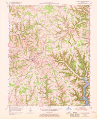 Russell Springs 1954 topographic map thumbnail