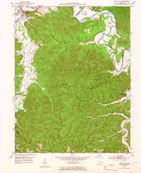 Salt Lick 1953 topographic map thumbnail