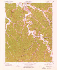 Salyersville South 1962 topographic map thumbnail