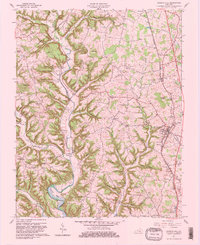 Science Hill 1961 topographic map thumbnail
