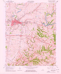 Shelbyville 1965 topographic map thumbnail