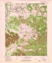 Shepherdsville 1962 topographic map thumbnail