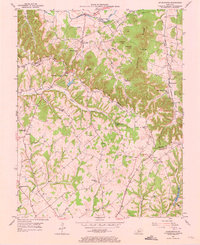 Spurlington 1953 topographic map thumbnail