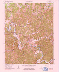 Tallega 1961 topographic map thumbnail
