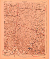 Taylorsville 1929 topographic map preview