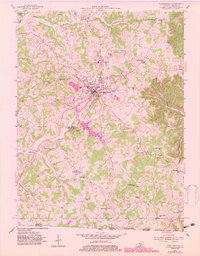 Tompkinsville 1954 topographic map thumbnail