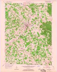 Tompkinsville 1954 topographic map thumbnail