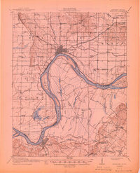 Uniontown 1917 topographic map thumbnail
