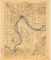 Uniontown 1917 topographic map thumbnail