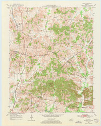 Utica 1953 topographic map preview