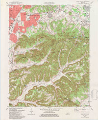 Valley Station 1982 topographic map thumbnail