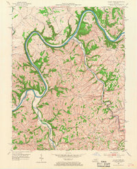 Valley View 1952 topographic map thumbnail