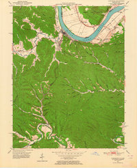 Vanceburg 1949 topographic map thumbnail