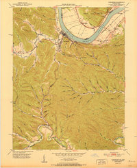 Vanceburg 1951 topographic map thumbnail
