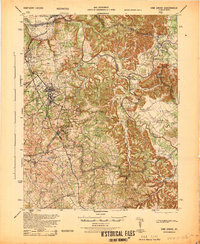 Vine Grove 1936 topographic map thumbnail