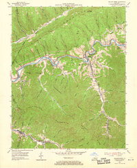 Wallins Creek 1954 topographic map thumbnail