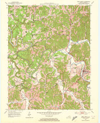West Liberty 1951 topographic map thumbnail