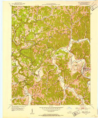 West Liberty 1951 topographic map thumbnail