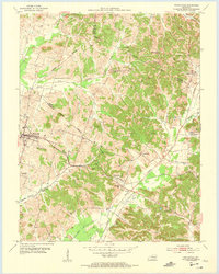Whitesville 1953 topographic map thumbnail