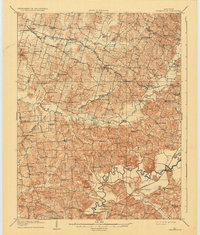 Whitesville 1909 topographic map thumbnail