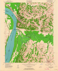 Wickliffe 1951 topographic map thumbnail