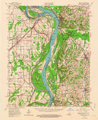 Wickliffe 1952 topographic map thumbnail