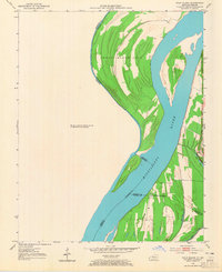 Wolf Island topographic map thumbnail
