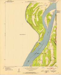 Wolf Island 1951 topographic map thumbnail