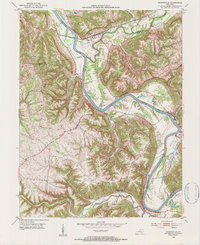 Worthville 1952 topographic map thumbnail