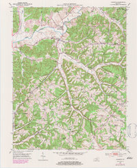 Yosemite 1952 topographic map thumbnail