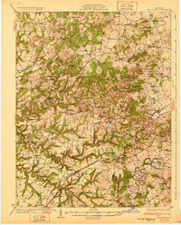 Big Clifty 1932 topographic map thumbnail