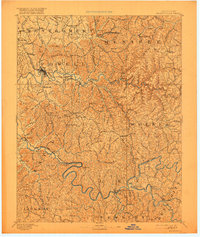 Beattyville 1892 topographic map thumbnail