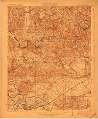 Brownsville 1923 topographic map thumbnail