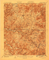 Byrdstown 1929 topographic map thumbnail