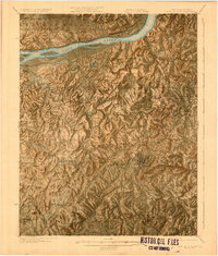 Cave In Rock 1925 topographic map thumbnail