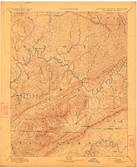 Cumberland Gap 1891 topographic map thumbnail