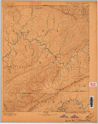 Cumberland Gap 1886 topographic map thumbnail