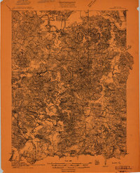 Dunmor 1911 topographic map thumbnail