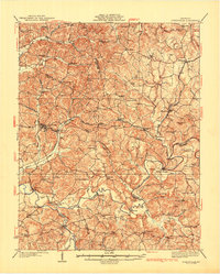 Fordsville 1932 topographic map thumbnail
