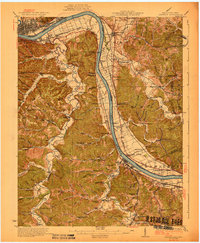 Greenup 1930 topographic map thumbnail