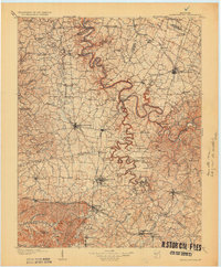 Harrodsburg 1905 topographic map thumbnail