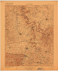 Harrodsburg 1905 topographic map thumbnail