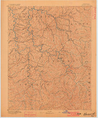 Hazard 1891 topographic map thumbnail