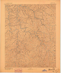 Hazard 1891 topographic map thumbnail