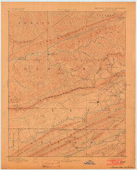 Jonesville 1891 topographic map thumbnail