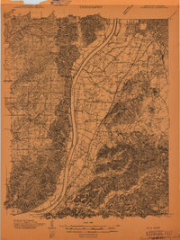 Kosmosdale 1909 topographic map thumbnail